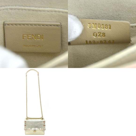 FENDI Gold Leather Shoulder Bag - Picture 5 of 5